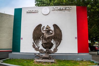 Nuevo Progreso, TM, MX - 15 Mart 2019: Meksika Hükümeti Koltuğu