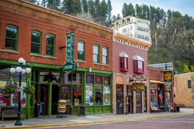 Deadwood, SD, ABD - 30 Mayıs 2019: Altına hücum tarihiyle tanınan şehir