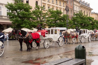 Krakow, Küçük Polonya, Polonya 30 / 05 / 2019 K Şehri Merkezi