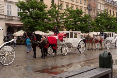Krakow, Küçük Polonya, Polonya 30 / 05 / 2019 K Şehri Merkezi