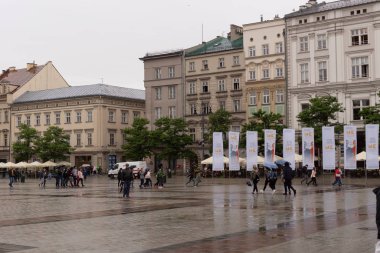 Krakow, Küçük Polonya, Polonya 30 / 05 / 2019 K Şehri Merkezi