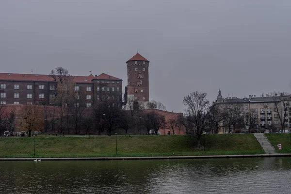 Стіна прямокутників. Building.Kraków — стокове фото