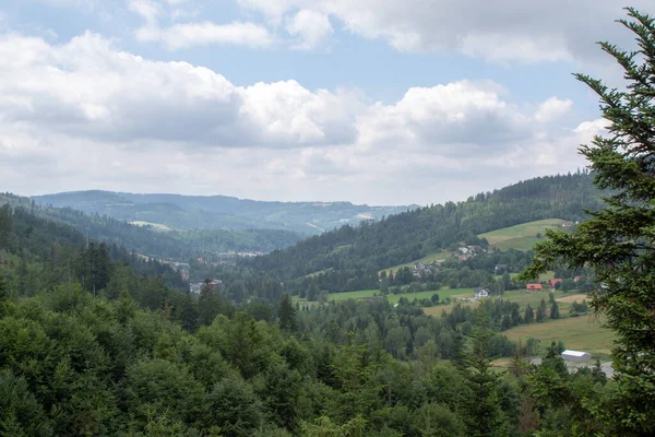 Berglandschap in het voorjaar van. — Stockfoto