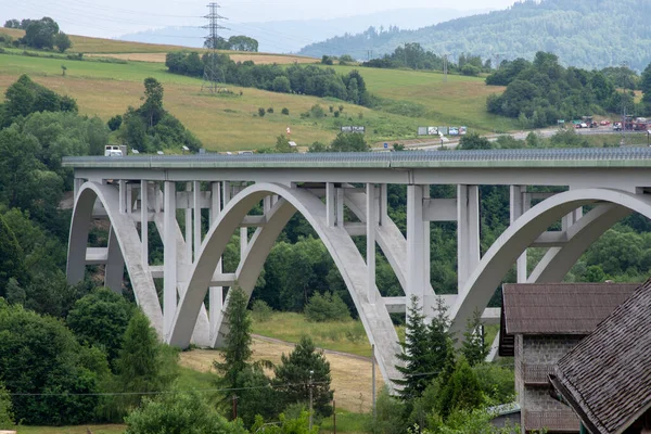 Milowka. Fjelllandskap i de schlesiske fjellsidene – stockfoto