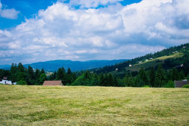 Milowka. Silezya Beskid Dağları manzarası