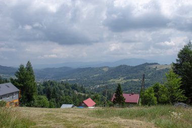 Milowka. Silezya Beskid Dağları manzarası