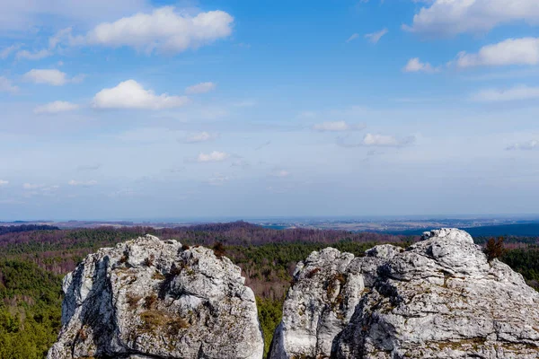 Gora Zborow Berkowa Gra Ein Felsiger Hügel Dorf Podlesice Der — Stockfoto