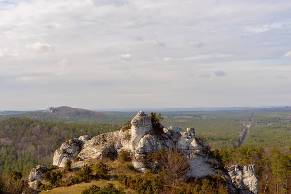 Gora Zborow Berkowa Gra Ein Felsiger Hügel Dorf Podlesice Der — Stockfoto