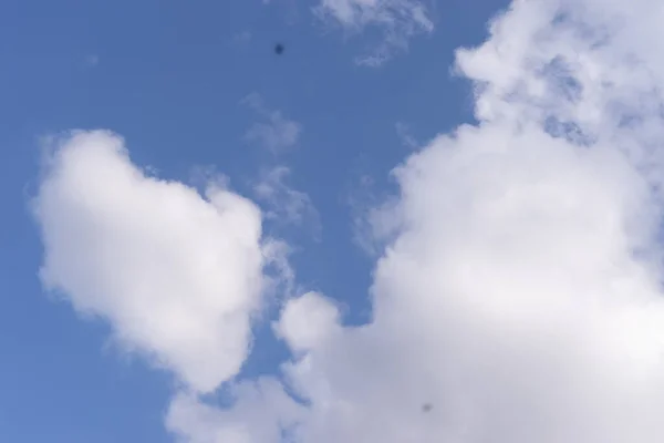 background of blue sky and white clouds. Sky