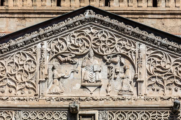 Tallado en pórtico de la Catedral de Palermo — Foto de Stock