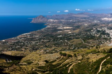 Erice, Sicilya görünümünden