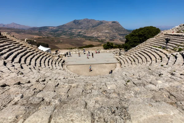 Ancient Greek Theater of Segesta — Φωτογραφία Αρχείου