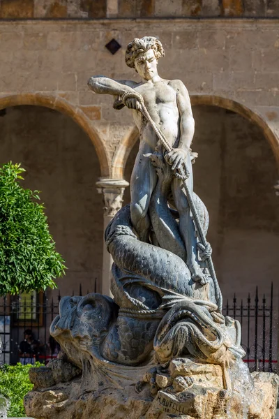 Fontana di Tritone a Monreale — Foto Stock
