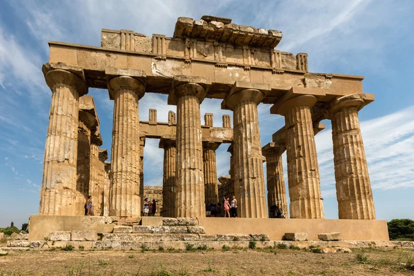 Храм Е в Селинунте — стоковое фото