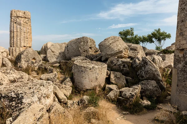 Tapınak G Selinunte, Sicilya kalıntıları — Stok fotoğraf