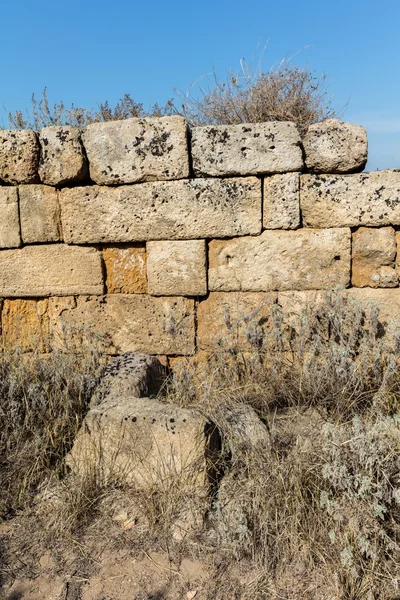 Mur de pierre de Selinunte — Photo