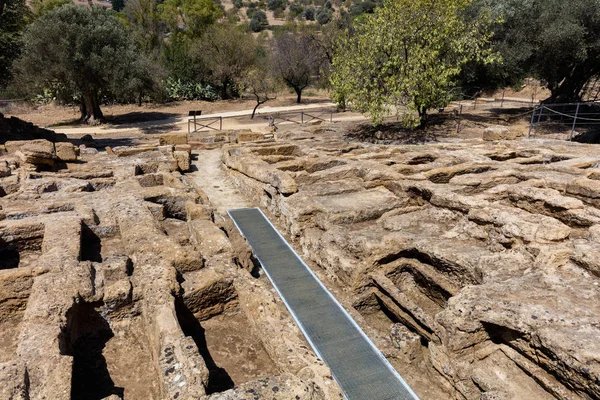 Nécropole chrétienne primitive dans la vallée des temples — Photo