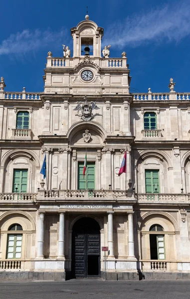 Det Palazzo dell'Universita i Catania, Sicilien, Ital — Stockfoto