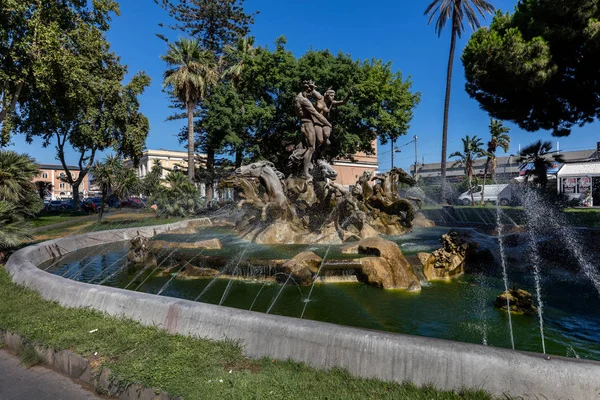 Proserpine fontána v Catania, Sicílie, Itálie — Stock fotografie