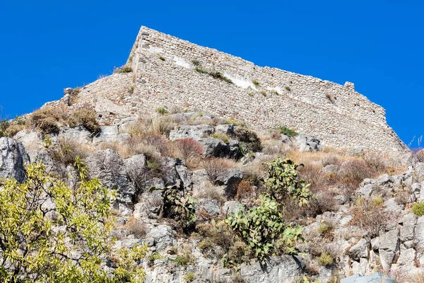 Saraceense kasteel in Taormina, Sicilië, Italië — Stockfoto