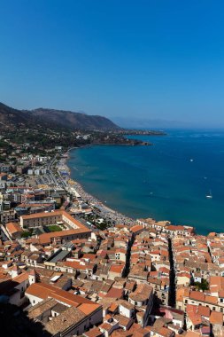 Cefalu kasaba, Sicilya, İtalya