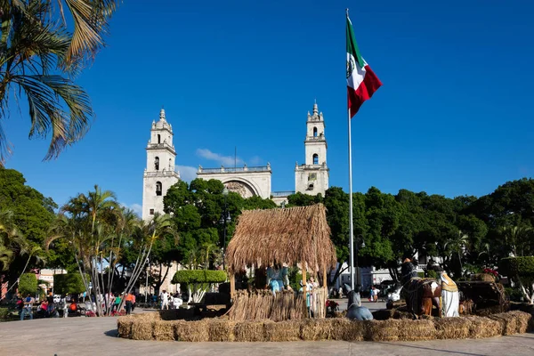 Plaza Grande w Yucatan, Meksyk — Zdjęcie stockowe