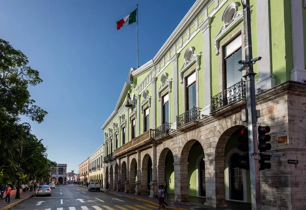 Den regerings-slotten i Merida, Yucatan, Mexiko Stockbild