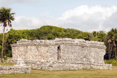 Antik Maya harabelerini Tulum Arkeoloji Bölgesi