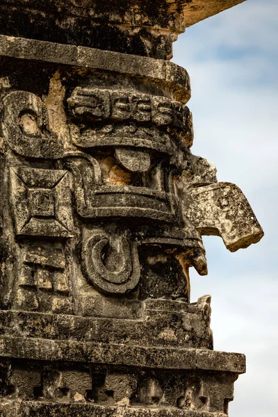 Chac, yağmur ve şimşek Antik Maya tanrısı maskesi — Stok fotoğraf