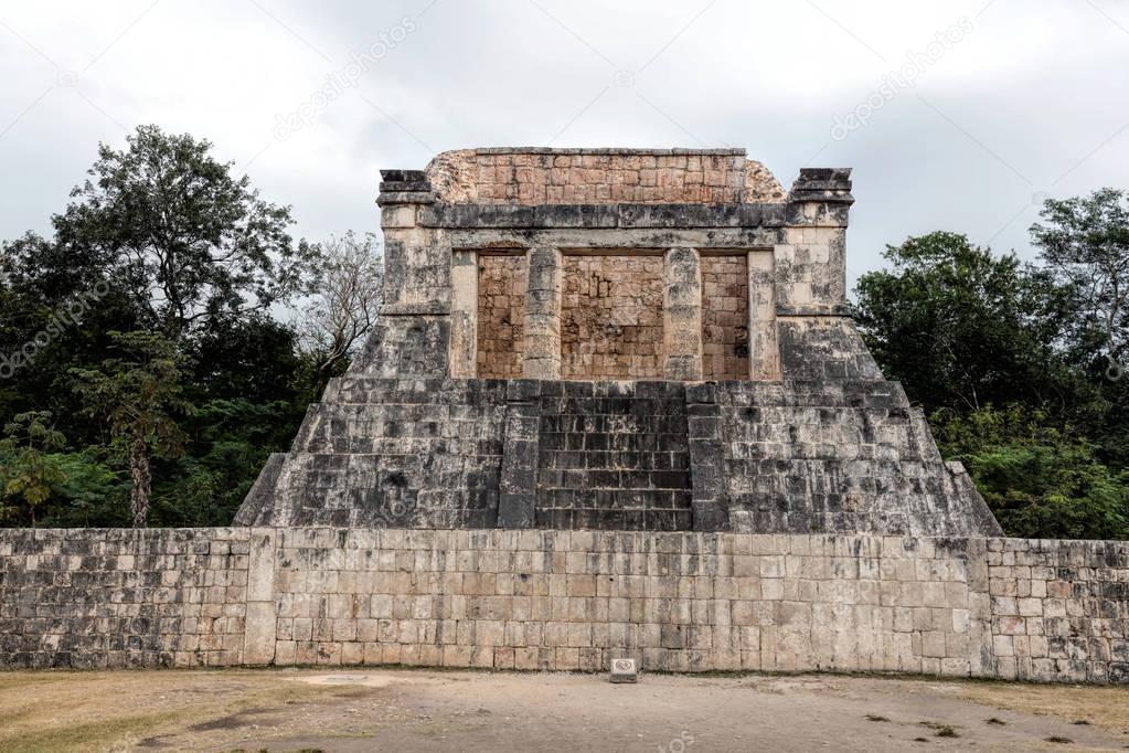 The Temple of the Bearded Man in Chichen Itz