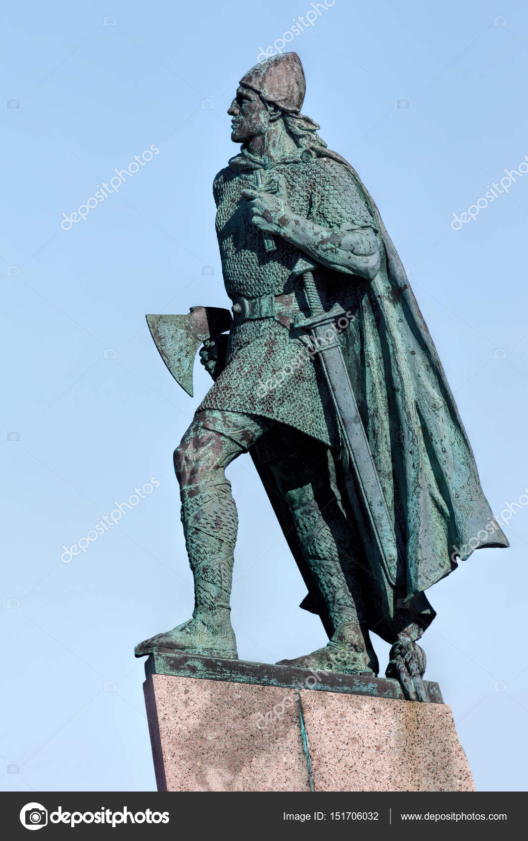 NORGE ブロンズ像 バイキング