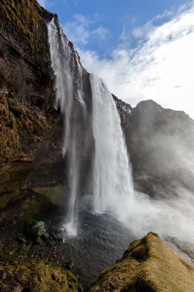 Seljalandsfoss vodopád na Islandu — Stock fotografie