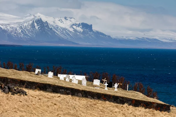 アイスランドの Hellnar 墓地 — ストック写真