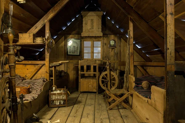 Cabana de madeira islandesa no Museu Nacional da Islândia — Fotografia de Stock