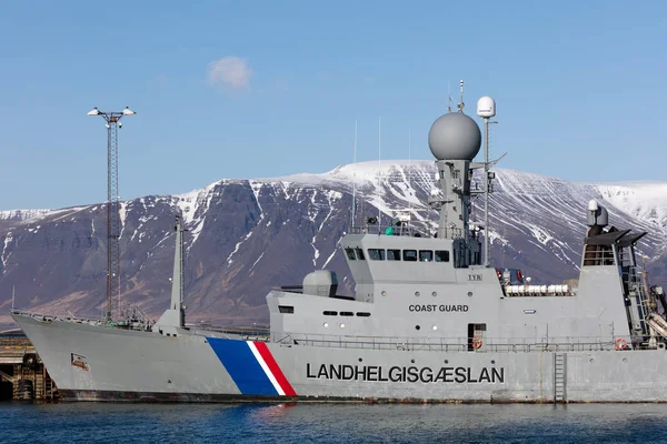Icgv thor - Flaggschiff der isländischen Küstenwache — Stockfoto