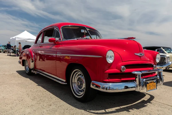 1949 Chevrolet Fuarı'nda antika otomobil Derneği, Brooklyn yıllık ekranda — Stok fotoğraf