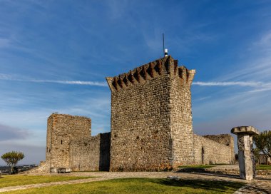 Ourem Castle in Santarem, Portugal.  clipart