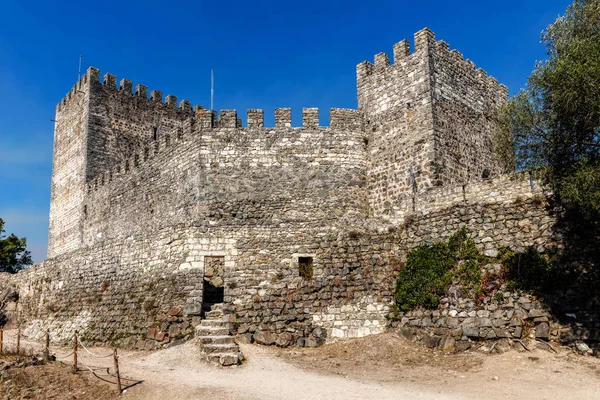 Slottet av leiria i portugal — Stockfoto