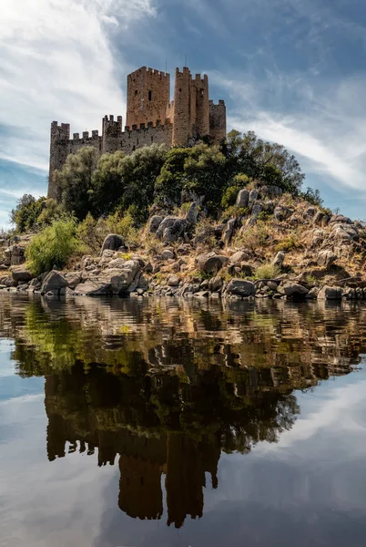 Vár a Almourol Portugáliában — Stock Fotó