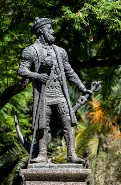 Statue of Vasco da Gama in Evora — Stock Photo, Image