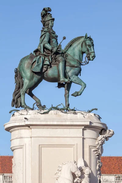 Standbeeld van koning jose ik in Lissabon — Stockfoto
