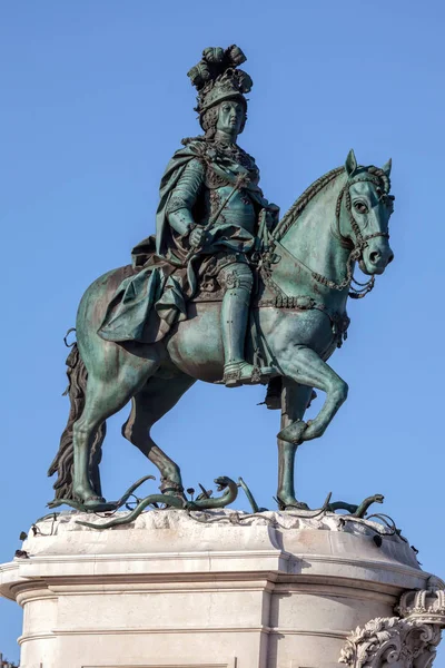 Standbeeld van koning jose ik in Lissabon — Stockfoto