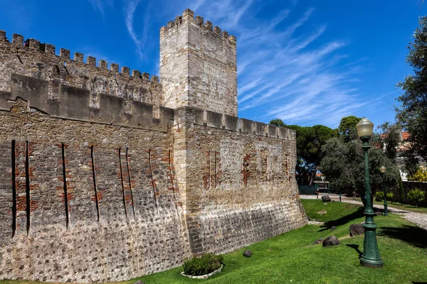 Castello di Sao Jorge a Lisbona, Portogallo — Foto Stock