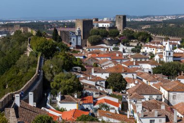 Obidos kale bölgesinde Leiria, Portekiz