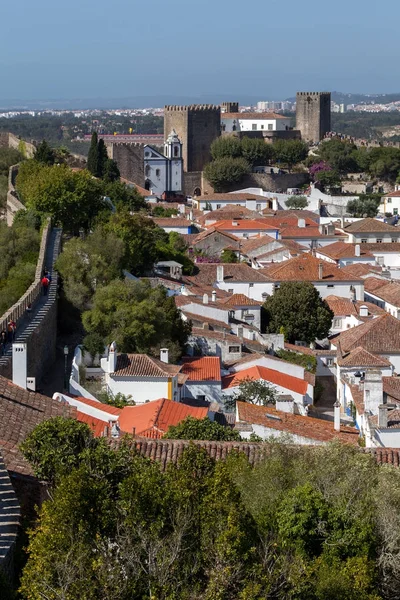 Castelo de Óbidos no distrito de Leiria, Portugal — Fotografia de Stock