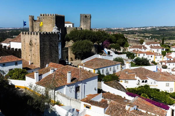 Obidos Castle w dystrykcie Leiria, spokojne — Zdjęcie stockowe
