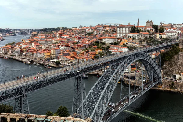 Pont emblématique Dom Luis I à Porto, Portuga — Photo