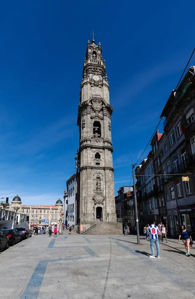 Torre dos Clérigos no Porto, Portugal — Fotografia de Stock