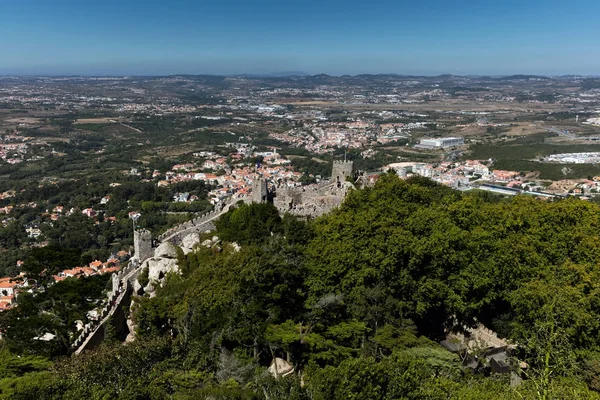 Het kasteel van de Moren, sintra, portugal — Stockfoto
