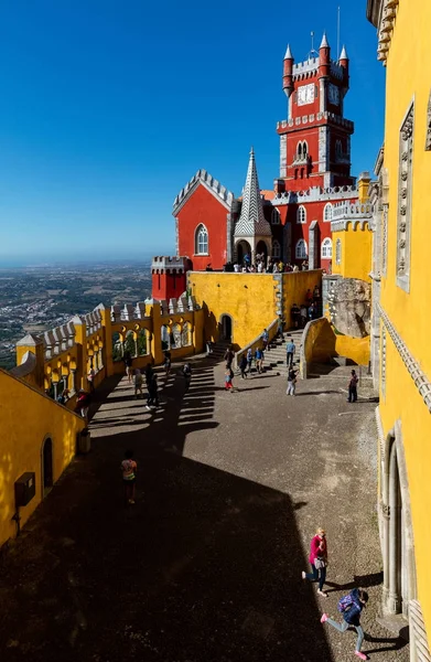 Palác Pena v obci Sintra, Portugalsko — Stock fotografie